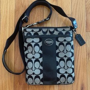 Coach Crossbody Messenger Bag - Black